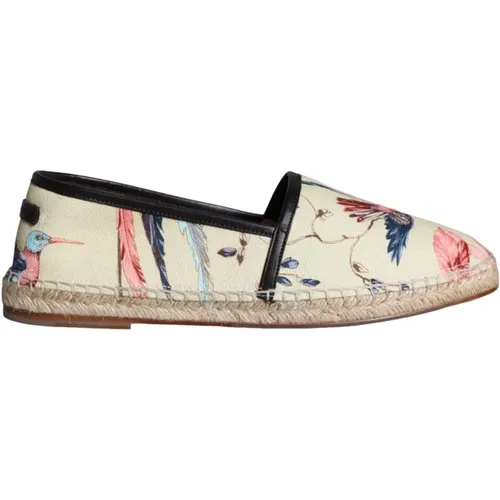 Beige Canvas Slip-On Espadrilles Shoes , male, Sizes: 6 UK, 7 UK, 8 UK - Dolce & Gabbana - Modalova