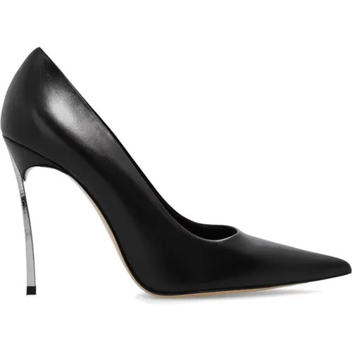 Super Blade Leder Stiletto Pumps , Damen, Größe: 37 1/2 EU - Casadei - Modalova