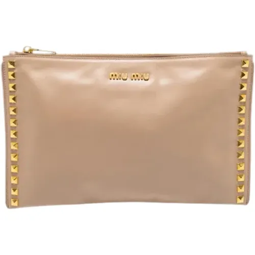 Pre-owned Leder clutches - Miu Miu Pre-owned - Modalova