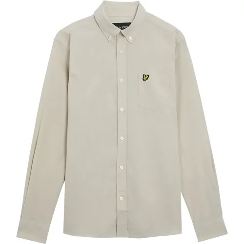 LS Woven Shirts Cotton Linen Button Down Shirt , male, Sizes: M, S, XS, 2XL, L - Lyle & Scott - Modalova