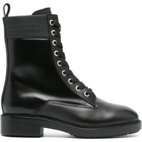 Sole combat boot wl , female, Sizes: 6 UK, 8 UK, 7 UK, 3 UK, 4 UK, 5 UK - Calvin Klein - Modalova