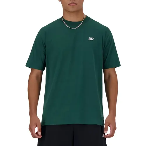 Classic Cotton T-Shirt Spring/Summer Collection , male, Sizes: XS, M, S, XL, L - New Balance - Modalova