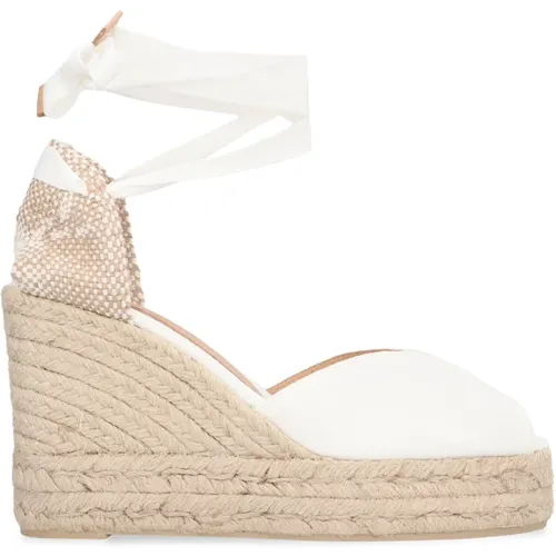 Jute Keil Espadrilles mit Schnürung , Damen, Größe: 40 EU - Castañer - Modalova