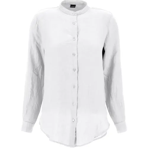 Weiße Casual Hemden , Damen, Größe: S - Fay - Modalova