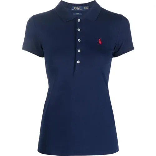 Darkblue Polo Shirt Women's Casual Fashion , female, Sizes: L, M, XS - Ralph Lauren - Modalova