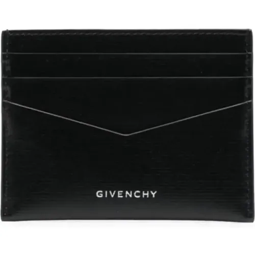 Leather Card Holder with 4G Motifs , male, Sizes: ONE SIZE - Givenchy - Modalova