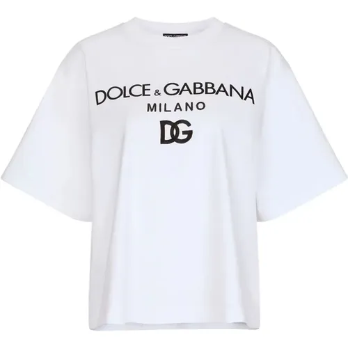 Casual Cotton T-Shirt , female, Sizes: XL, M, L - Dolce & Gabbana - Modalova