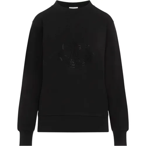 Schwarzer Sweatshirt für Männer , Damen, Größe: XS - Moncler - Modalova