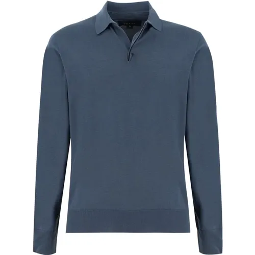 Slim Fit Long Sleeve Wool Polo , male, Sizes: 2XL - Sease - Modalova