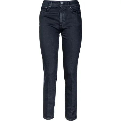 Damen 5-Pocket Jeans. Slim Fit, Reguläre Taille und Saum. Hergestellt in Italien. , Damen, Größe: W30 - Dondup - Modalova
