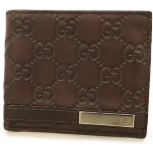 Pre-owned Leather wallets , male, Sizes: ONE SIZE - Gucci Vintage - Modalova