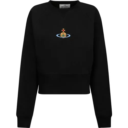 Schwarzer Orb Logo Sweatshirt - Vivienne Westwood - Modalova