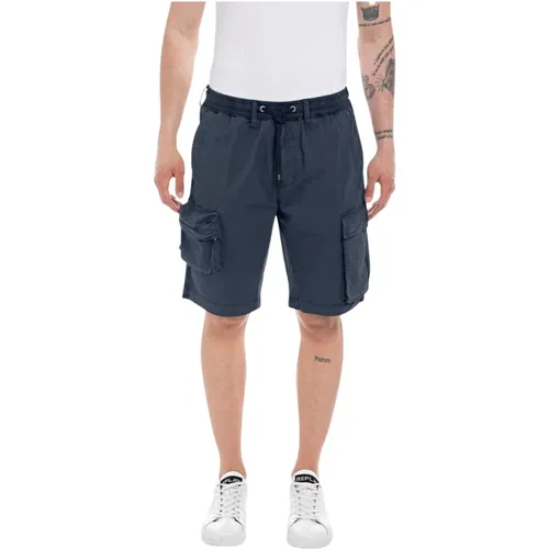 Casual Shorts , male, Sizes: W30, W34, W33, W31 - Replay - Modalova
