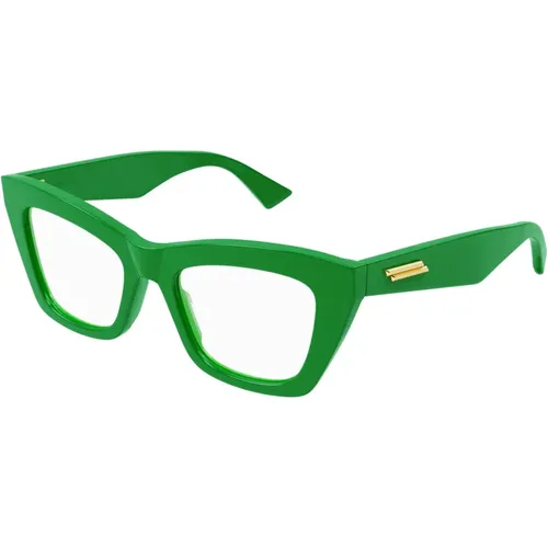 Grüne Brillengestelle Sonnenbrille , unisex, Größe: 50 MM - Bottega Veneta - Modalova