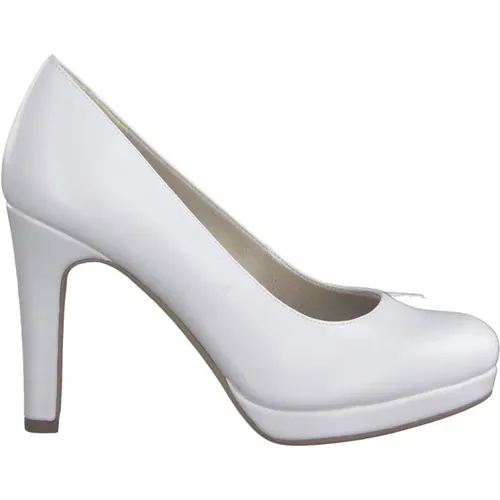 Weiße Elegante Geschlossene Pumps , Damen, Größe: 36 EU - tamaris - Modalova