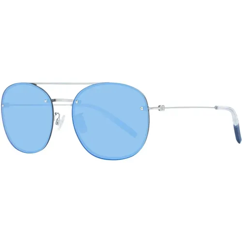Blaue Unisex Runde Sonnenbrille - Tommy Hilfiger - Modalova