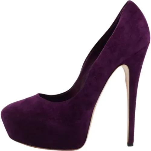 Pre-owned Suede heels , female, Sizes: 5 UK - Casadei Pre-owned - Modalova