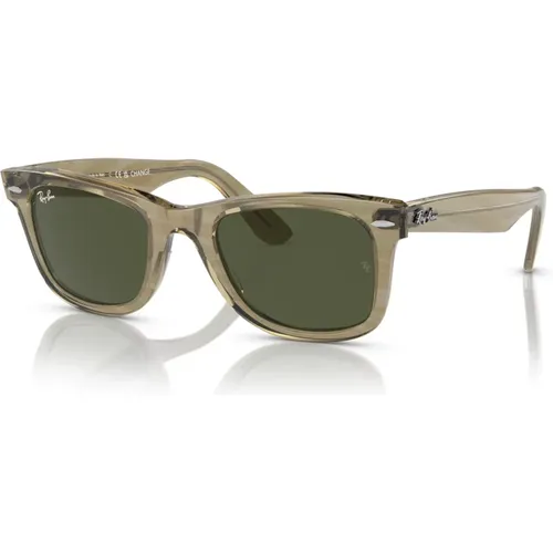 Original Wayfarer Sonnenbrille Grün/Braun , unisex, Größe: 50 MM - Ray-Ban - Modalova