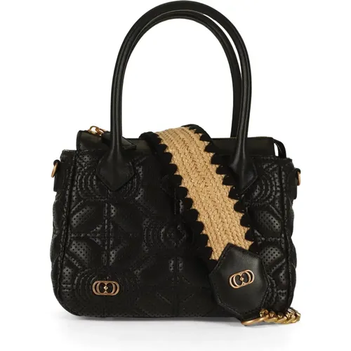 Small Leather Handbag with Zip Closure , female, Sizes: ONE SIZE - La Carrie - Modalova