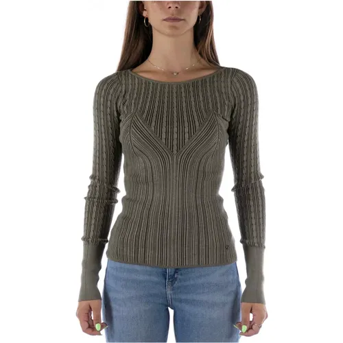Julie Ls Sweater Sweater F87w Grün , Damen, Größe: XS - Guess - Modalova