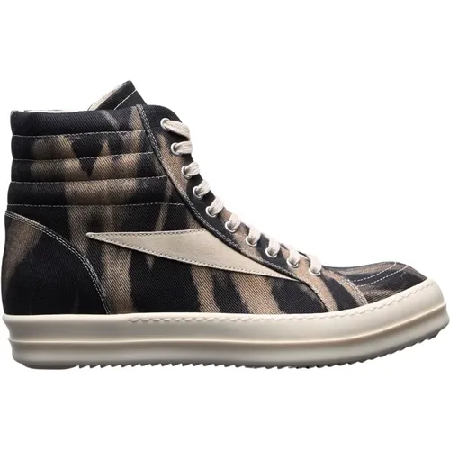 Denim Grafische Vintage Sneakers - Rick Owens - Modalova