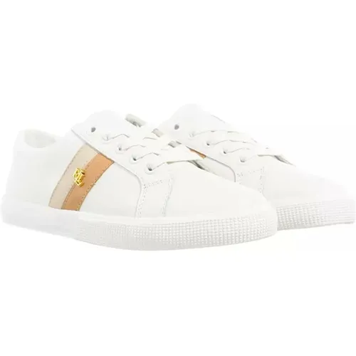 Luxurious Leather Sneaker , female, Sizes: 5 1/2 UK, 6 1/2 UK - Ralph Lauren - Modalova