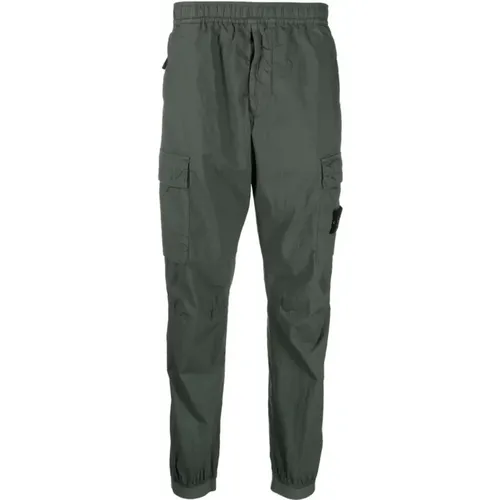 Trousers with Hidden Pockets and Elasticized Waist , male, Sizes: W30, W32 - Stone Island - Modalova