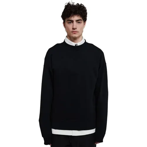 Cotton Sweater with Crew Neck , male, Sizes: M, L - Jil Sander - Modalova