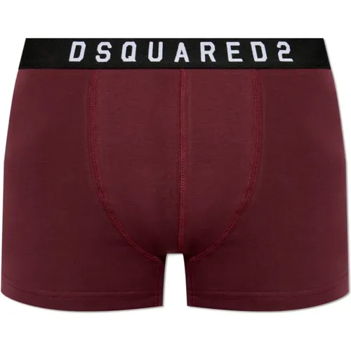 Baumwollboxershorts mit Logo , Herren, Größe: XL - Dsquared2 - Modalova