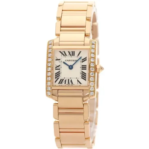 Pre-owned Rose Gold watches , female, Sizes: ONE SIZE - Cartier Vintage - Modalova