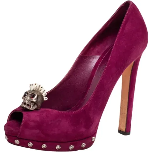 Pre-owned Wildleder heels , Damen, Größe: 38 1/2 EU - Alexander McQueen Pre-owned - Modalova