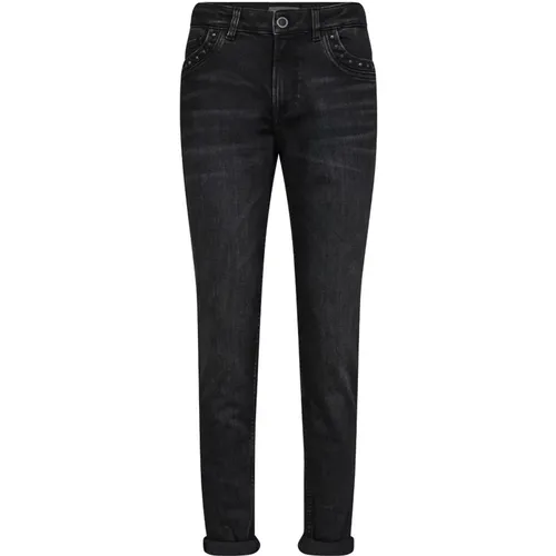 Dunkelgraue Jeans mit Coolen Details - MOS MOSH - Modalova