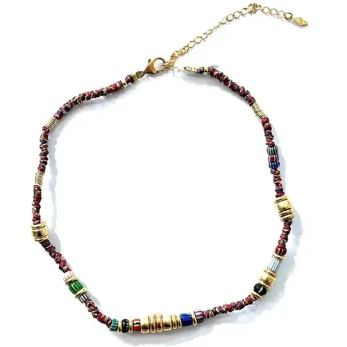 African Beaded Necklace Masai Xxl2 , female, Sizes: ONE SIZE - Gachon Pothier - Modalova