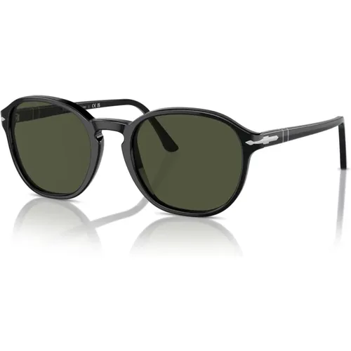 Schwarz/Grau Grün Sonnenbrille,Gestreifte Braune Sonnenbrille - Persol - Modalova