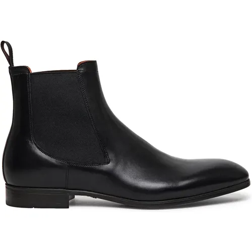 Klassischer Leder Chelsea Boot , Herren, Größe: 44 EU - Santoni - Modalova