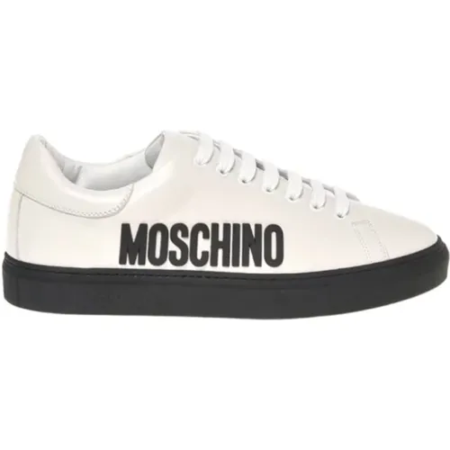 Steigere dein Sneaker-Spiel mit Logo-geprägten Sneakers - Moschino - Modalova