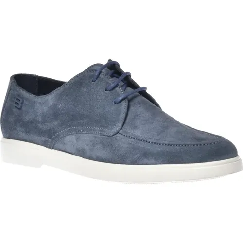 Lace-up in indigo suede , Herren, Größe: 44 EU - Baldinini - Modalova