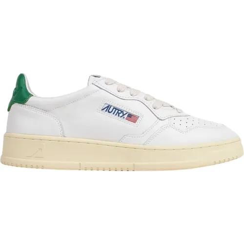 Weiße Low-Top-Ledersneakers , Herren, Größe: 41 EU - Autry - Modalova