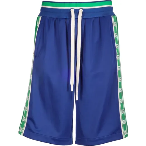 Shorts and Bermuda - Regular Fit - Suitable for Warm Climate - 100% Polyester , male, Sizes: M - Dolce & Gabbana - Modalova