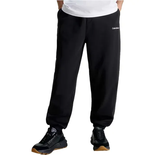 Schwarze Herrenhose , Herren, Größe: L - Calvin Klein Jeans - Modalova
