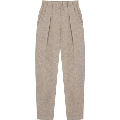 High-waisted yak wool pants , female, Sizes: L, XL, M, 2XL, S - Cortana - Modalova