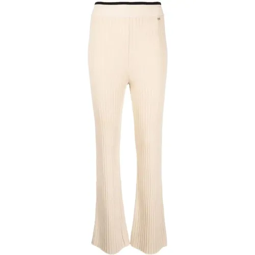 Casual Braune Hose Baumwolle Viskose Polyester , Damen, Größe: M - Sonia Rykiel - Modalova