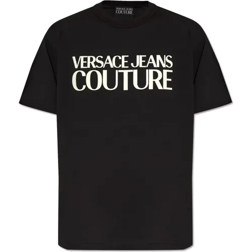 T-Shirts , Herren, Größe: L - Versace Jeans Couture - Modalova