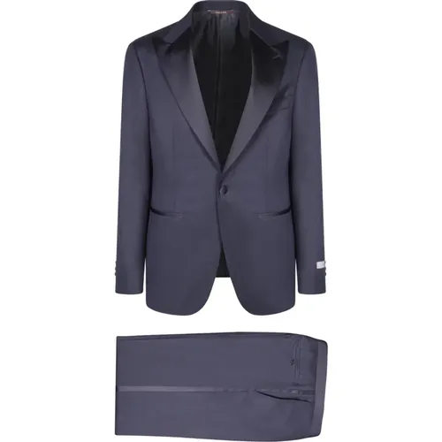 Wool smoking by , male, Sizes: L, XL - Canali - Modalova