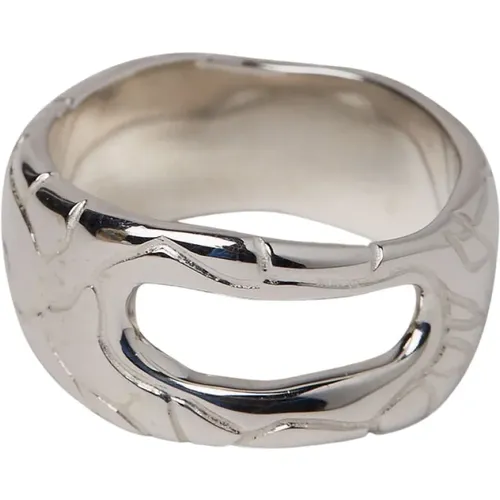 Silberner Globe Ring mit Ausgeschnittenem Motiv - Octi - Modalova
