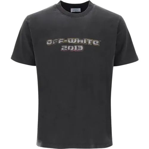 T-Shirts , Herren, Größe: M - Off White - Modalova