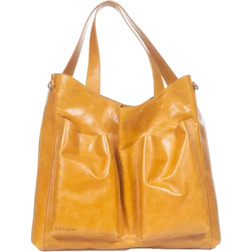 Leather Shoulder Bag Buys Notturno , female, Sizes: ONE SIZE - Orciani - Modalova