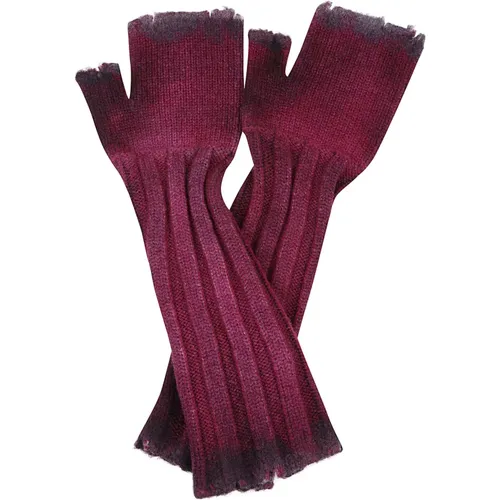 Cherry Fingerless Wool Gloves , female, Sizes: ONE SIZE - Avant Toi - Modalova
