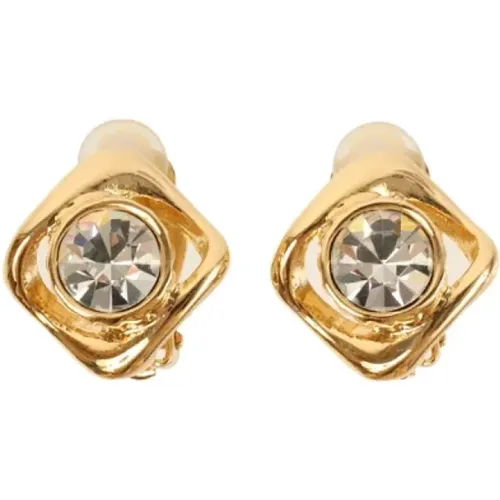 Pre-owned Metal earrings , female, Sizes: ONE SIZE - Yves Saint Laurent Vintage - Modalova