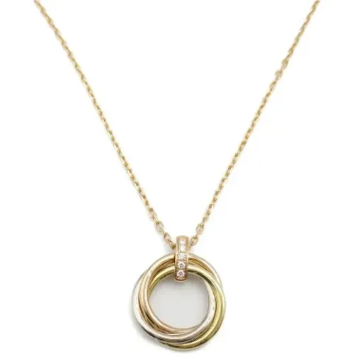 Pre-owned Rose Gold necklaces , female, Sizes: ONE SIZE - Cartier Vintage - Modalova